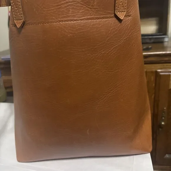 Madewell The Medium Transport Tote F5788 Leather Shoulder Crossbody Bag Saddle - Picture 5 of 12